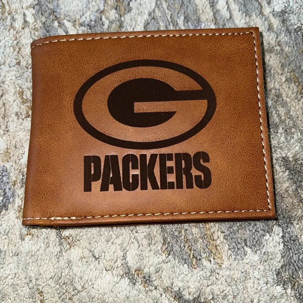 Rico Industries NFL Laser Engraved Bill-fold Wallet,Slim Design NWOT